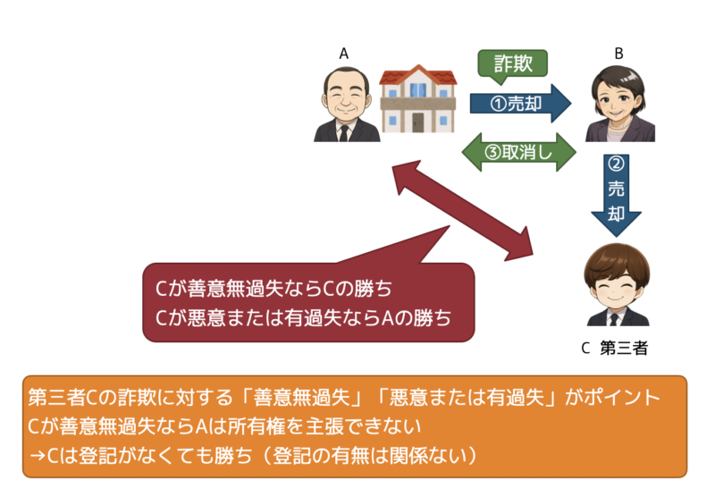 取消前と登記